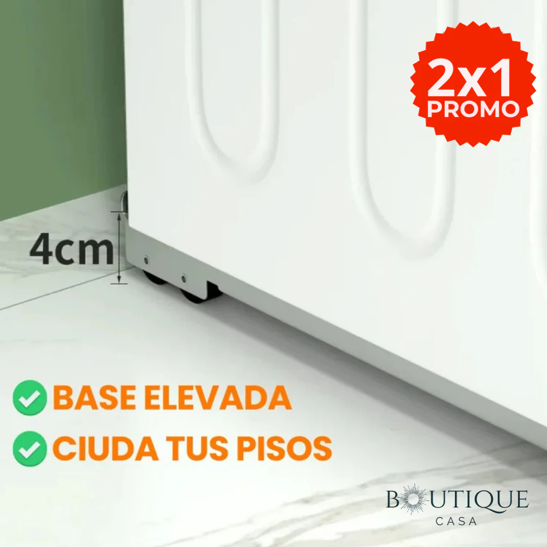2x1 Bases Metálicas con Ruedas para Muebles y Electrodomésticos | RuedaMaster™ - Image 3