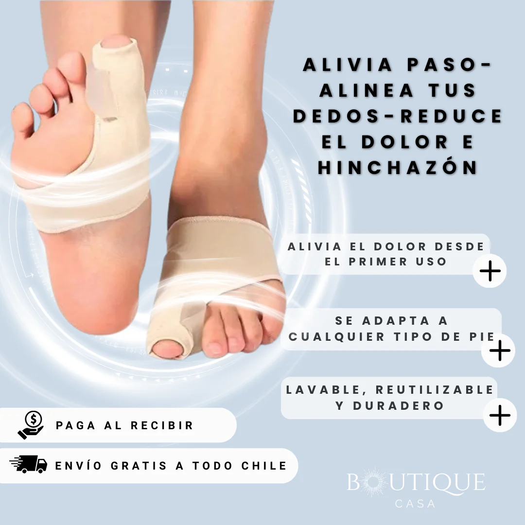 AliviaPaso – Alinea tus Dedos – Reduce dolor e hinchazón desde el primer uso x 2 UNIDADES