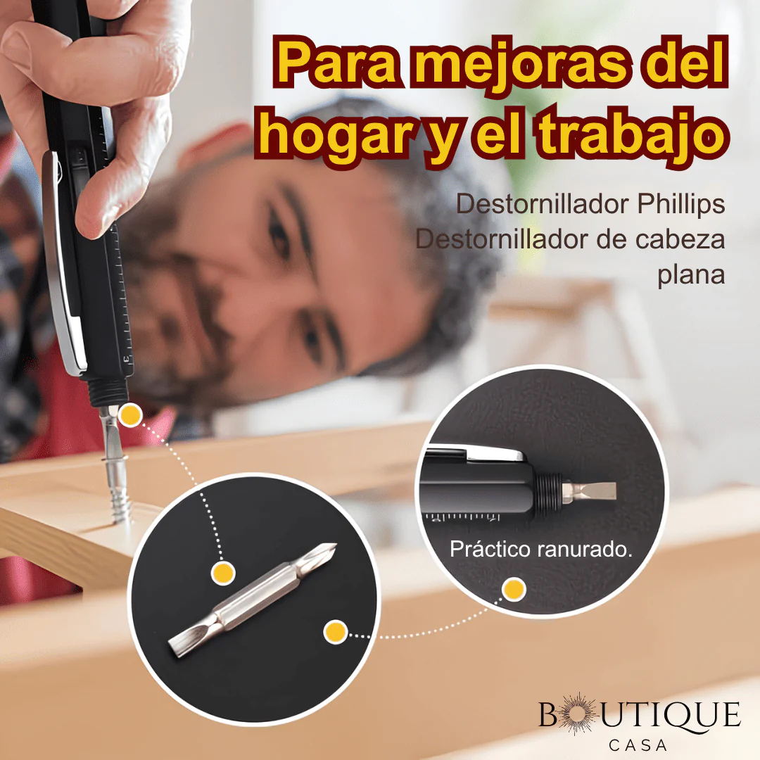 Pack 3 Bolígrafo multiherramienta 6 en 1 | ToolPen™ - Image 2
