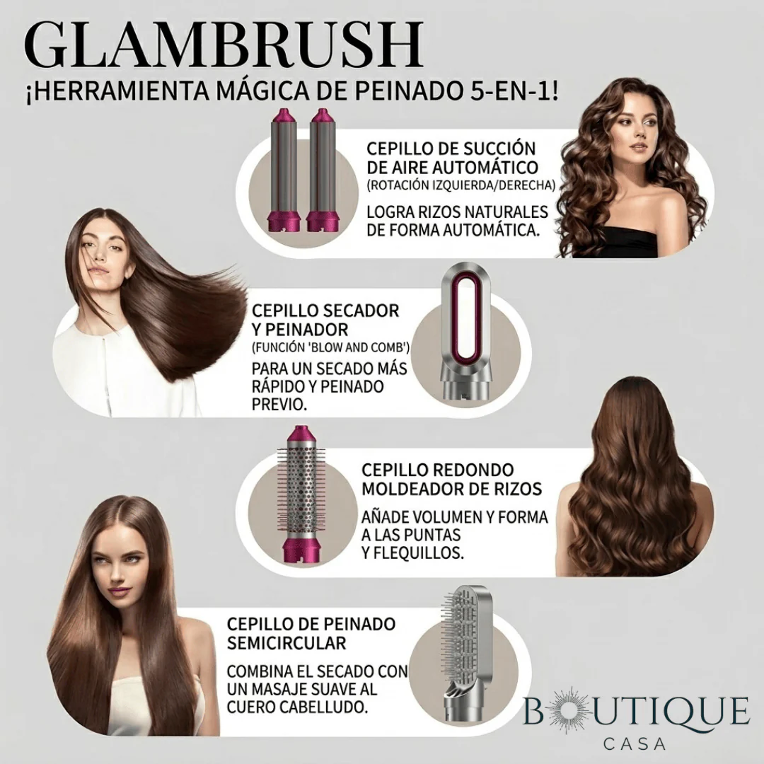 Cepillo Secador 5 en 1 | GlamBrush™ - Image 3