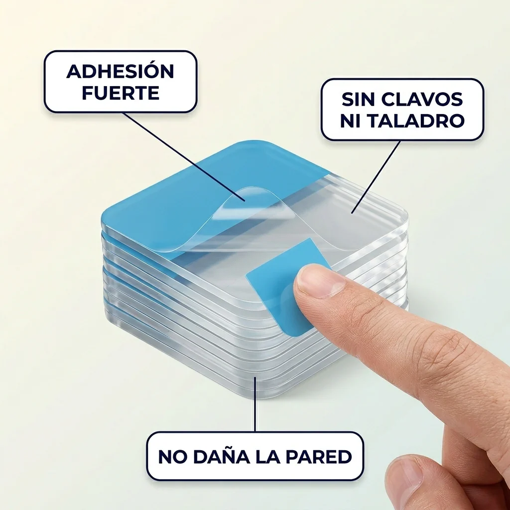 Almohadillas Adhesivas Transparentes Doble Cara - Image 2