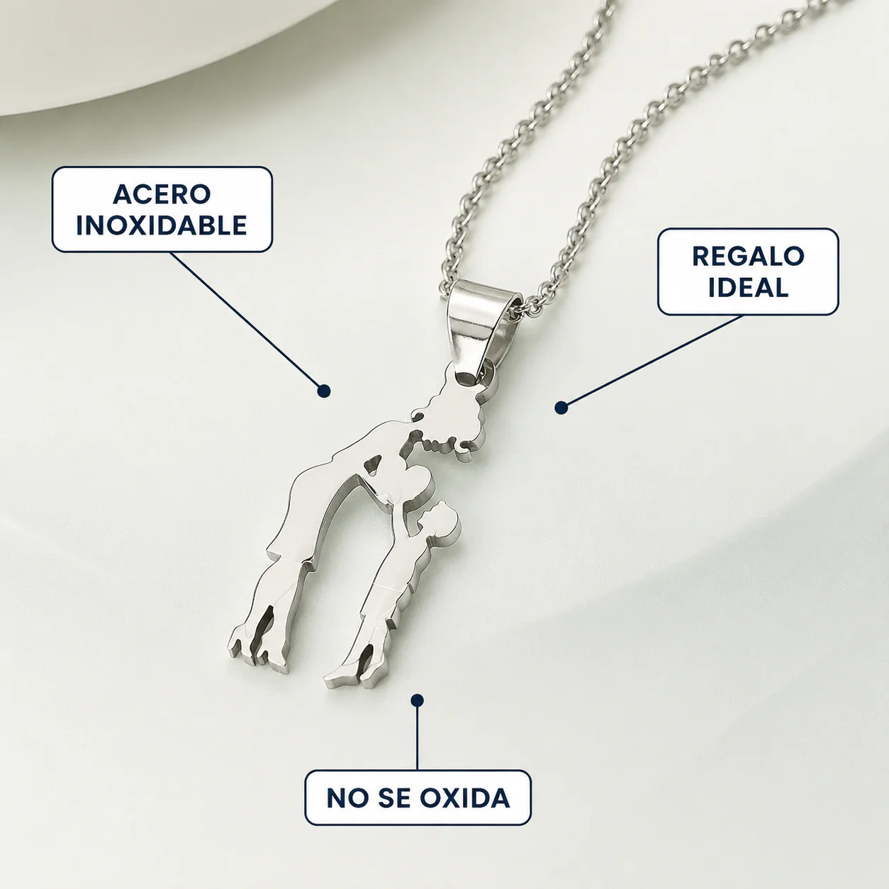 Colgante Familia Acero Inoxidable – Regalo con Significado - Image 2