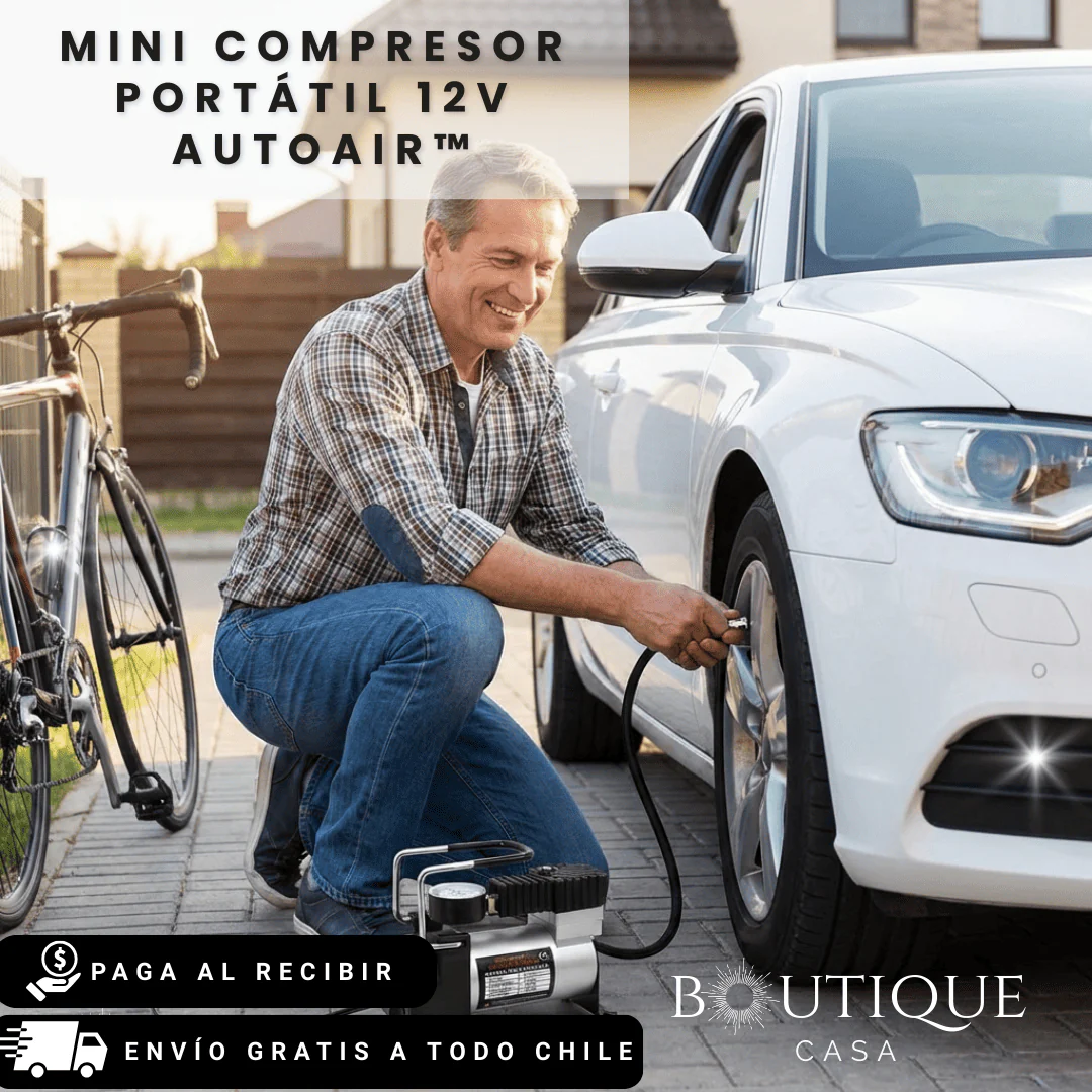 Mini Compresor Portátil 12V | AutoAir™