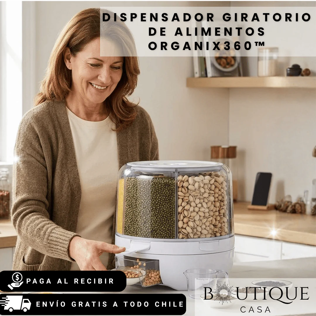 Dispensador Giratorio de Alimentos | Organix360™ (Upsell)