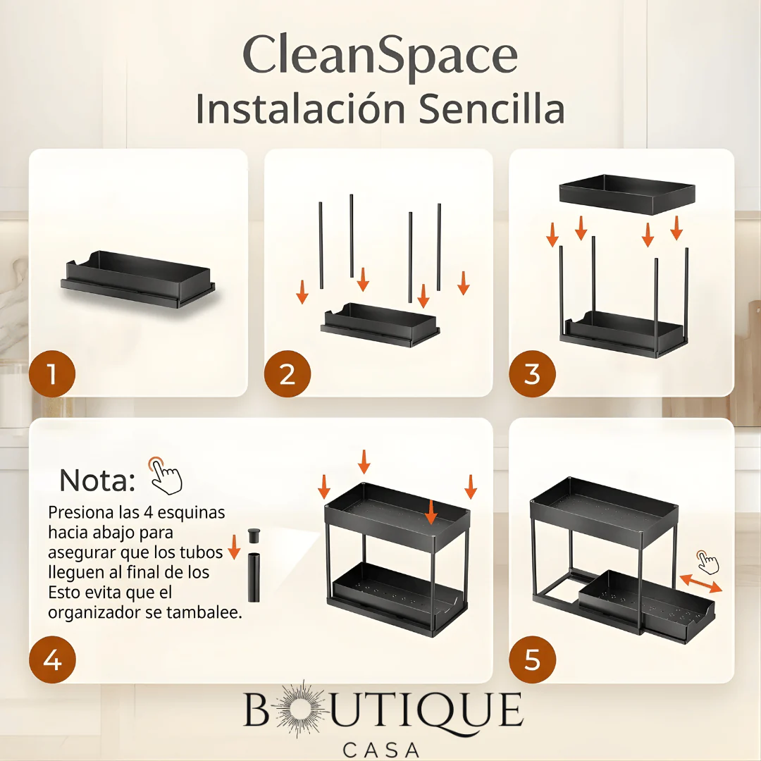 Estante Ajustable de Doble Nivel | CleanSpace™ - Image 3