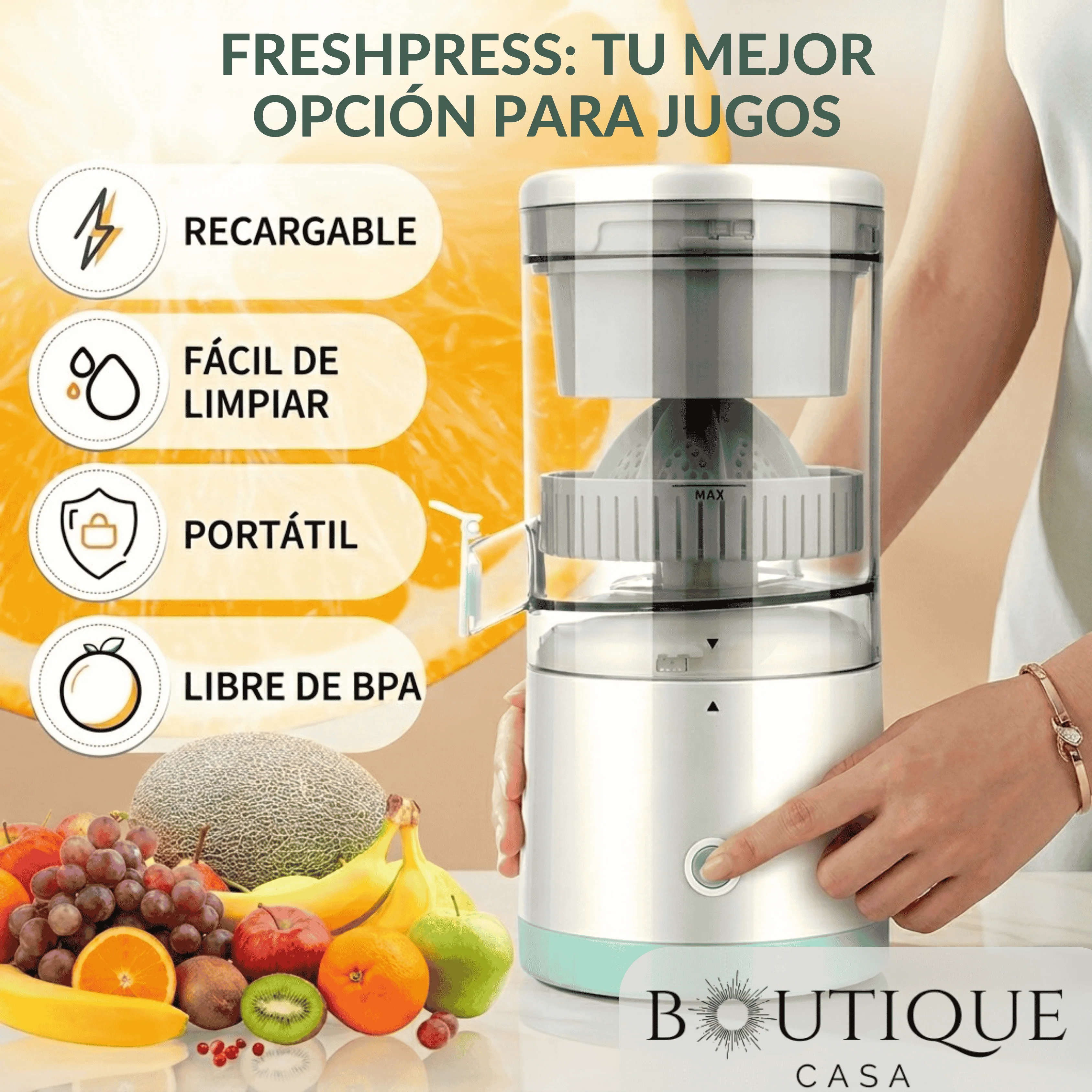Exprimidor de Frutas Portátil | FreshPress™ - Image 2