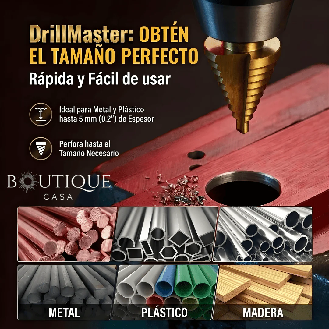 Kit 5 Brocas Escalonadas de Titanio | DrillMaster™ - Image 2