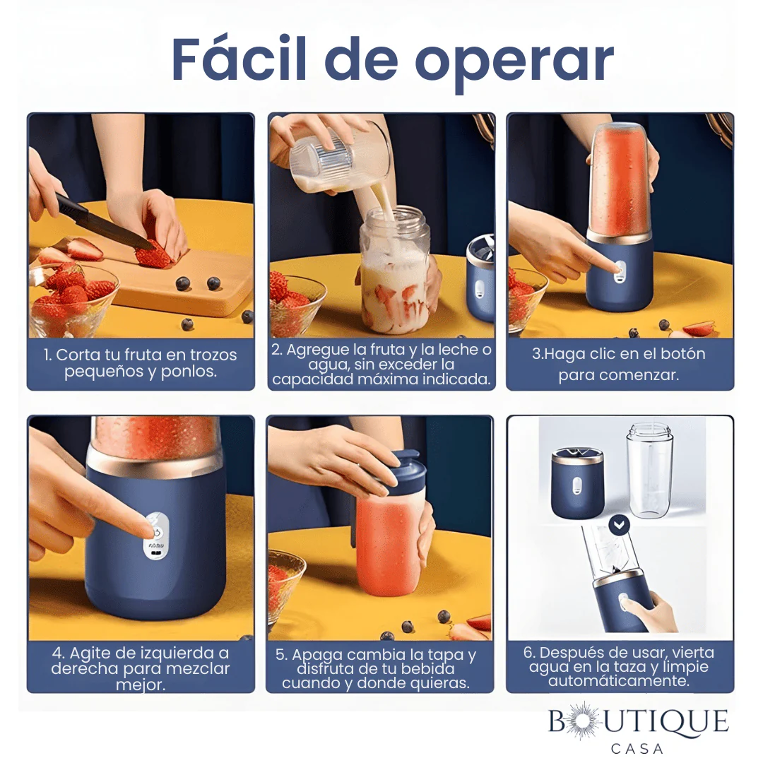 Licuadora Portátil Recargable | BlendPro™ - Image 3