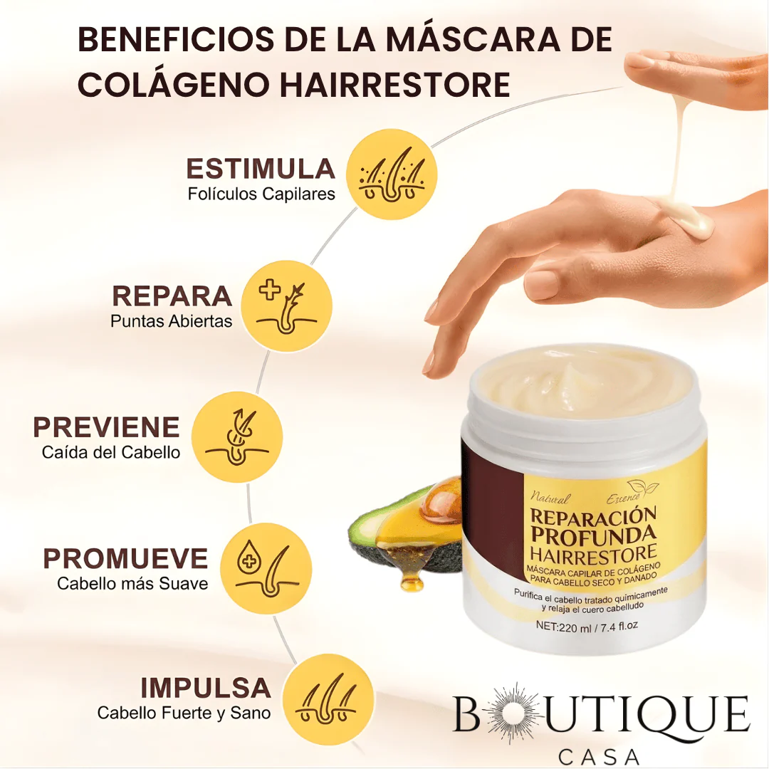 Mascarilla Capilar de Colágeno | HairRestore™ - Image 2