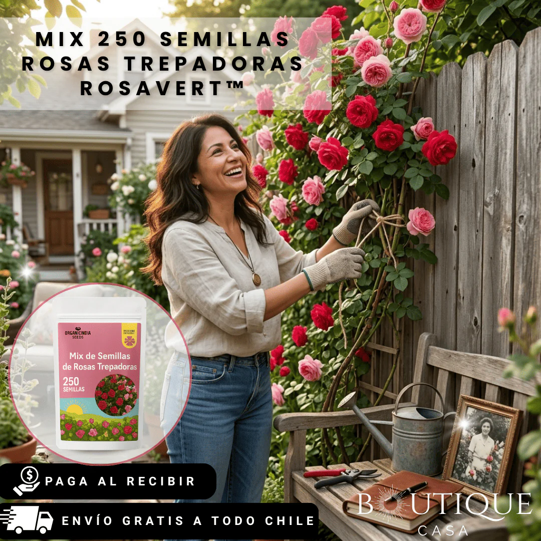 Mix 250 Semillas Rosas Trepadoras | RosaVert™