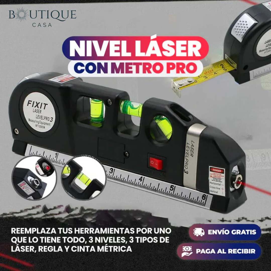 Medidor con Nivel Láser 3 en 1 | LaserLine Pro™ - Image 2