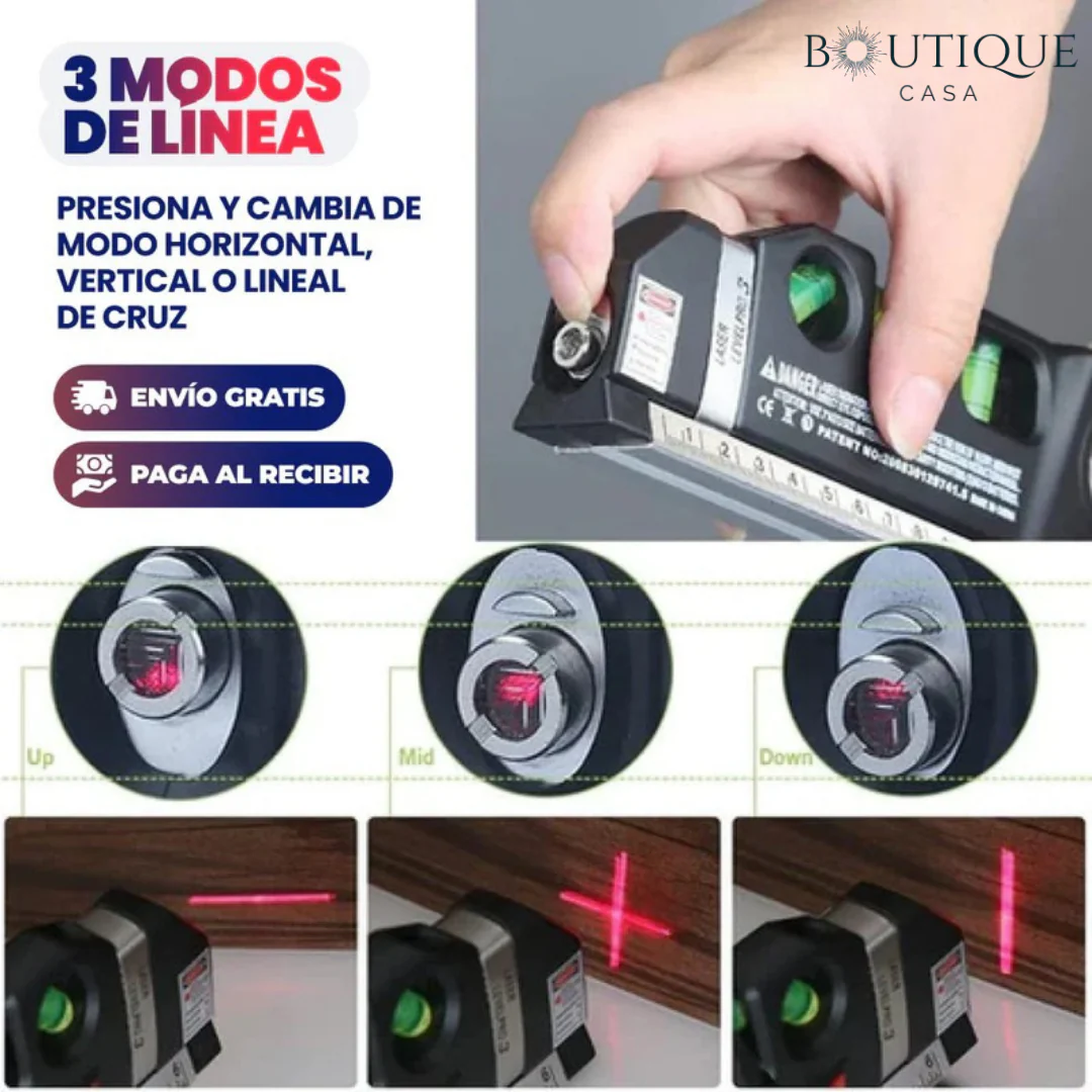 Medidor con Nivel Láser 3 en 1 | LaserLine Pro™ - Image 3