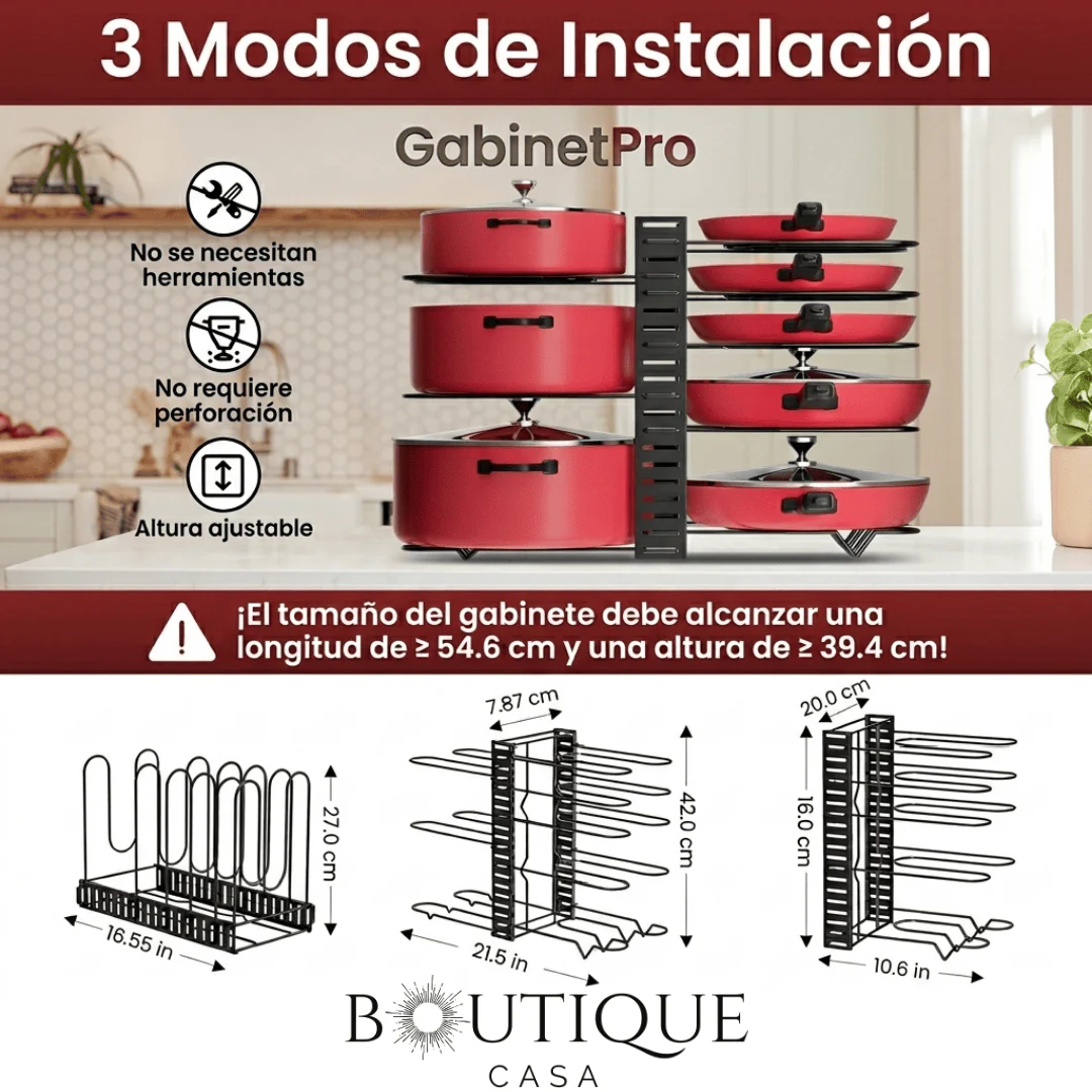 Organizador de Ollas y Tapas | GabinetPro™ - Image 3
