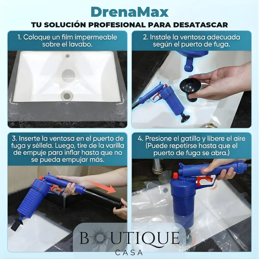 Pistola Destapa Cañerías a Presión | DrenaMax™ - Image 3