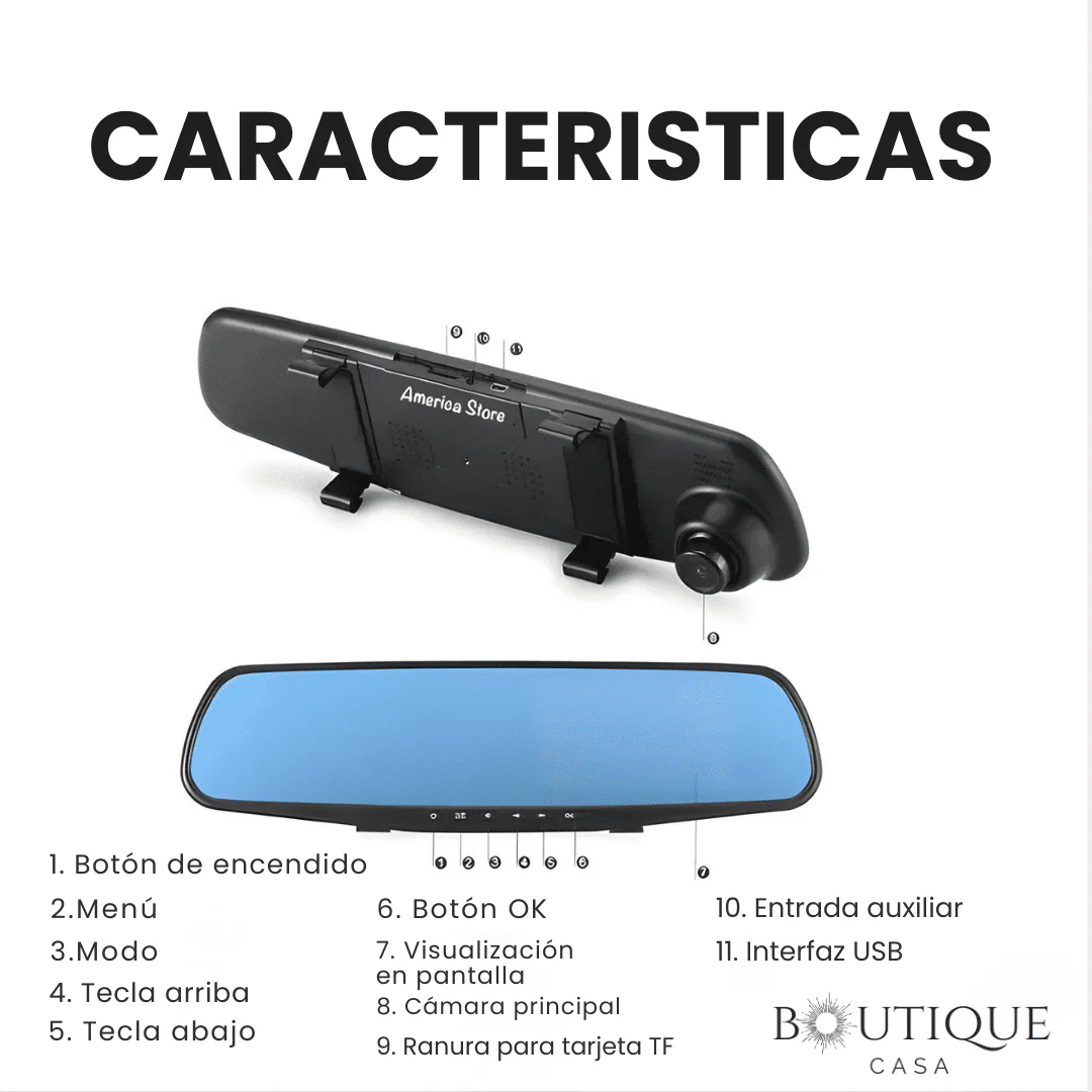 Retrovisor con Cámara Dual | MirrorPro™ - Image 3