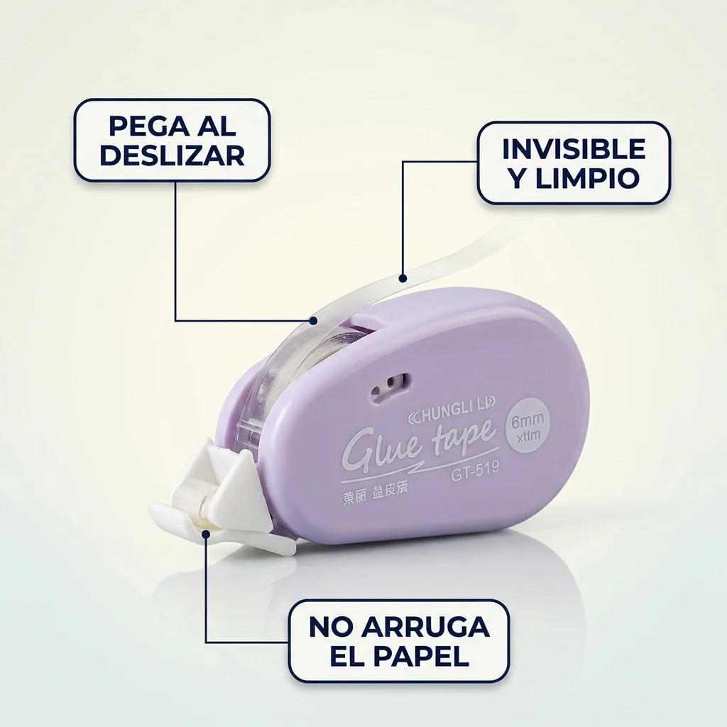 Rodillo Dispensador de Cinta Doble Cara – Pega al Deslizar - Image 2
