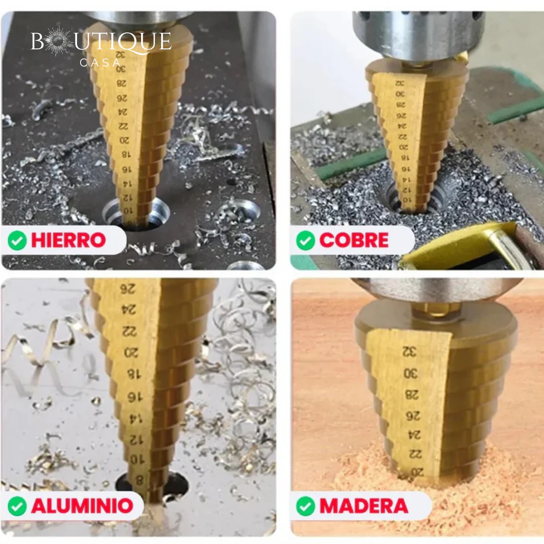 Set de 6 Brocas Escalonadas de Acero | MultiDrill Precision™ - Image 3