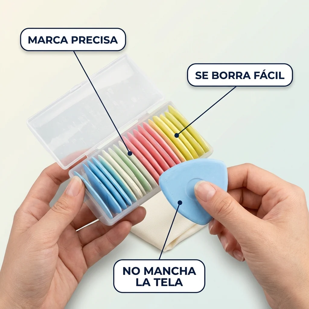 Set de Tizas de Sastre para Marcar Tela – Se Borra Fácil - Image 2