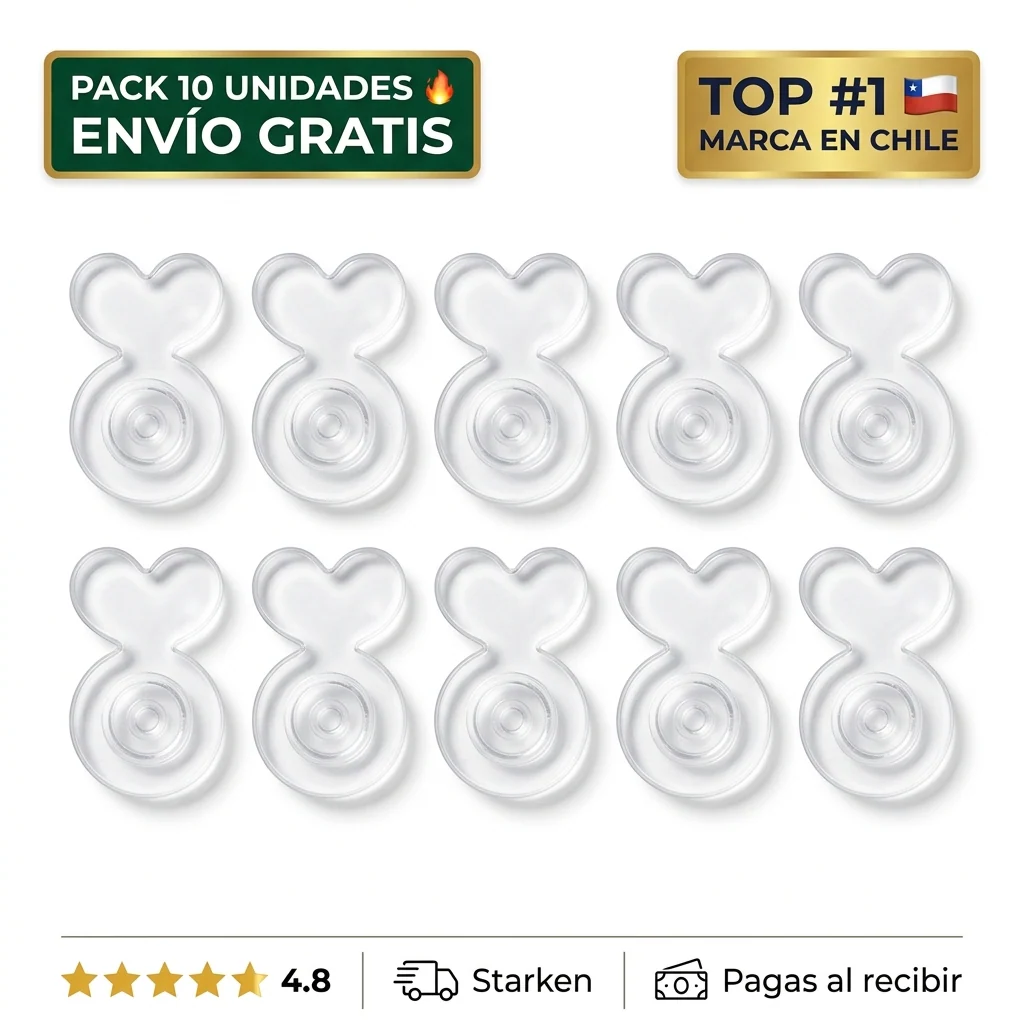 Soportes de Silicona para Aros Pesados – Invisibles y Cómodos